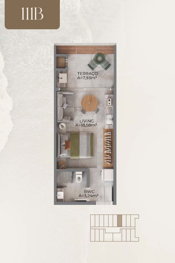 Apartamento, 1 quarto, 34 m² - Foto 16