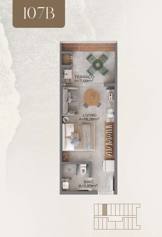 Apartamento, 1 quarto, 33 m² - Foto 16